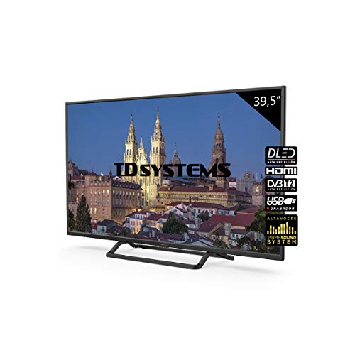 Televisores LED 39,5 Pulgadas TD Systems K40DLX10F. 3X HDMI, VGA, USB Grabador Reproductor, DVB-T2/C/S2