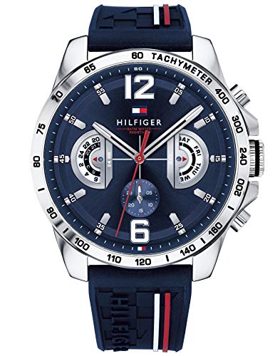 Tommy Hilfiger Reloj Multiesfera para Hombre de Cuarzo con Correa en Silicona 1791476 Tommy Hilfiger Reloj Multiesfera para Hombre de Cuarzo con Correa en Silicona 1791476