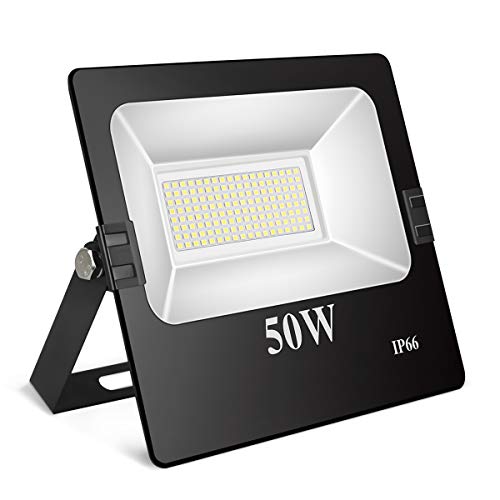 Toplanet 50w Floodlight Led Foco Proyector Led para Exterior Iluminación Decoración 6500k IP66 Negro Toplanet 50w Floodlight Led Foco Proyector Led para Exterior Iluminación Decoración 6500k IP66 Negro