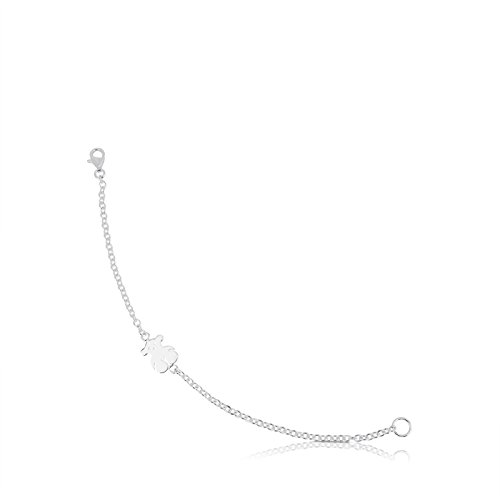 TOUS Pulsera cadena Mujer, Plata de Primera Ley - Largo 16 cm TOUS Pulsera cadena Mujer, Plata de Primera Ley - Largo 16 cm