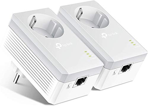 TP-Link TL-PA4010P Kit Powerline con enchufe adicional, AV 600 Mbps en Powerline, 1 puerto ethernet, homeplug AV, sin wifi, solución para dispositivos con cable como PC, decodificador Sky, PS4 TP-Link TL-PA4010P Kit Powerline con enchufe adicional, AV 600 Mbps en Powerline, 1 puerto ethernet, homeplug AV, sin wifi, solución para dispositivos con cable como PC, decodificador Sky, PS4