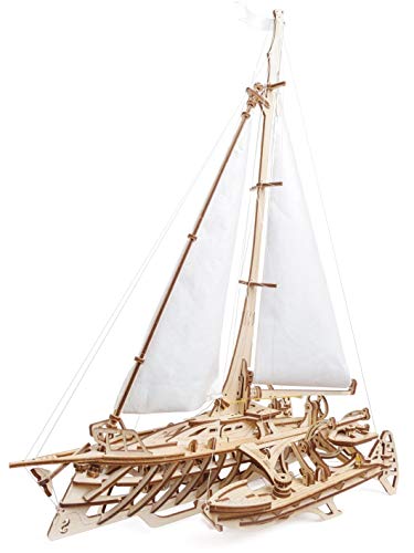 UGEARS Trimarán Merihobus - Puzzle 3D Modelo Mecánico de Madera DIY Maqueta para Construir el Barco UGEARS Trimarán Merihobus - Puzzle 3D Modelo Mecánico de Madera DIY Maqueta para Construir el Barco