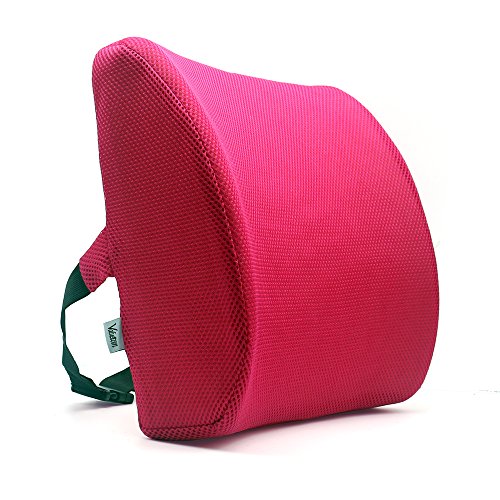 Valuetom Premium apoyo lumbar almohada – Espuma de memoria Lumbar cojín de apoyo para su casa, silla de oficina, coche y – nuevo diseño ergonómico de Memory Foam con tejido de malla Cool