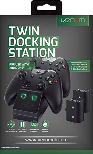 Venom - Twin Docking Station & Battery Packs Con Cubiertas (Xbox One) Venom - Twin Docking Station & Battery Packs Con Cubiertas (Xbox One)