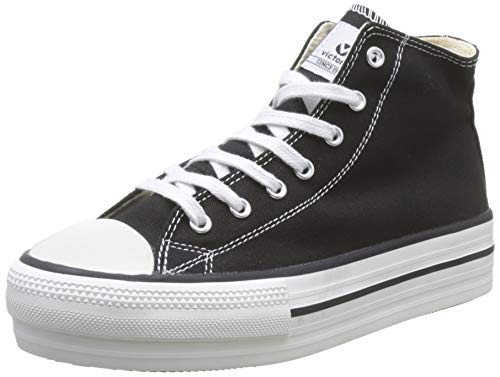 Victoria Tribu Doble Botin Lona, Zapatillas Unisex Adulto, Negro (Negro 10) Victoria Tribu Doble Botin Lona, Zapatillas Unisex Adulto, Negro (Negro 10)