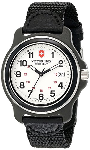 Victorinox 249086 - Reloj de Hombre, Esfera analógica Original XL de Movimiento de Cuarzo Suizo, Color Negro