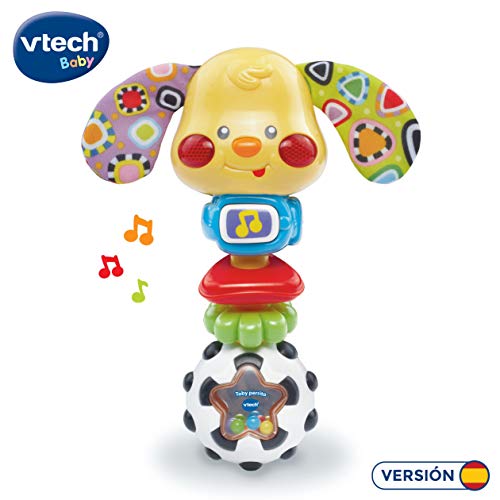VTech- Toby Perrito Sonajero Electrónico con Luz Y Voz, Multicolor, Talla Única (3480-184722) VTech- Toby Perrito Sonajero Electrónico con Luz Y Voz, Multicolor, Talla Única (3480-184722)