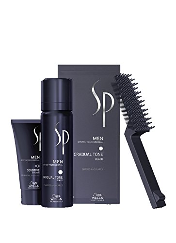 Wella SP Men - Set de espuma de pigmento negro Gradual Tone (60 ml) + champú (30 ml) Wella SP Men - Set de espuma de pigmento negro Gradual Tone (60 ml) + champú (30 ml)