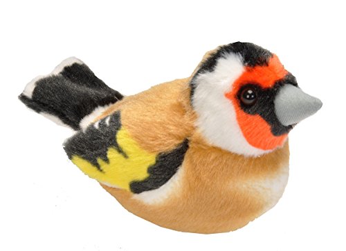 Wild Republic - Aves, Jilguero con Sonidos Reales Peluche, 13 - 16 cm (19486) Wild Republic - Aves, Jilguero con Sonidos Reales Peluche, 13 - 16 cm (19486)