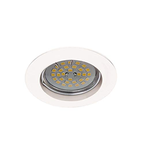 Wonderlamp W-E000024 Basic Basic - Foco empotrable redondo fijo, color blanco [Clase de eficiencia energética A+]
