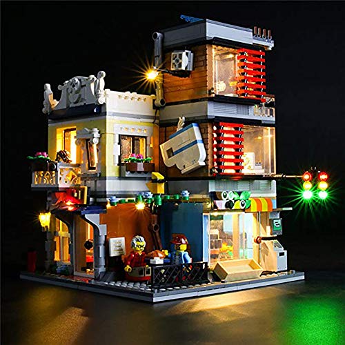 WXX Compatible con Lego LED Kits De Iluminación para Tiendas De Animales Y Cafe Adosados Niños En Las Fiestas (Sin Building Blocks)