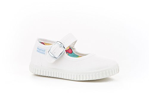 Zapatillas Merceditas de Lona para Niñas, Angelitos mod.123, Calzado Infantil Made in Spain, Garantia de Calidad. (21, Blanco) Zapatillas Merceditas de Lona para Niñas, Angelitos mod.123, Calzado Infantil Made in Spain, Garantia de Calidad. (21, Blanco)