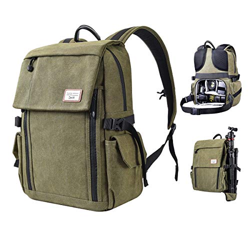 Zecti Mochila profesional antigolpes para cámara DSLR Canon-Nikon-Sony Mochila fotografia con protector de lluvia Zecti Mochila profesional antigolpes para cámara DSLR Canon-Nikon-Sony Mochila fotografia con protector de lluvia