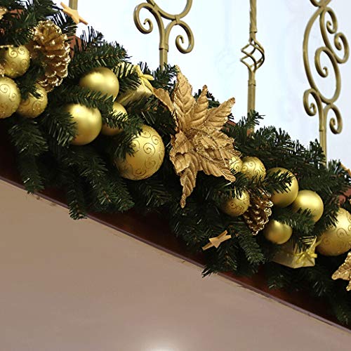 ZHongWei - Corona de Navidad Rattan Navidad, Decoraciones de Navidad, Bolas Creativas, Vid de la Flor, árbol de Navidad, de 1,8 Metros, cifrada Centro Comercial, diseño Puntales Arboles de Navidad ZHongWei - Corona de Navidad Rattan Navidad, Decoraciones de Navidad, Bolas Creativas, Vid de la Flor, árbol de Navidad, de 1,8 Metros, cifrada Centro Comercial, diseño Puntales Arboles de Navidad