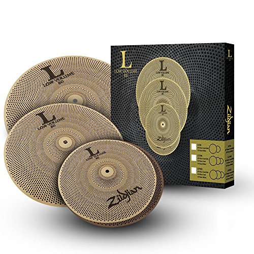 Zildjian LV468 L80 - Series Low Volume 3 Cymbal Box Set, 14" Hi-Hats, 16" Crash, 18" Crash/Ride