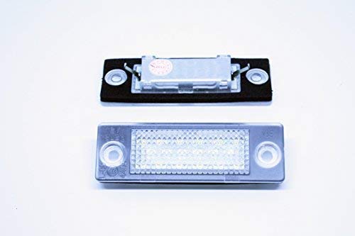 2x LUCES DE MATRICULA LED REEMPLAZO CADDY 3 III 4 IV TRANSPORTER PASSAT TOURAN SIN ERROR HOMOLOGADOS CANBUS