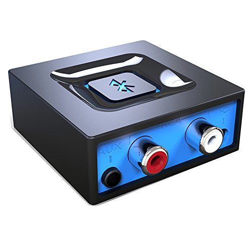 Adaptador de audio de Bluetooth para el sistema de sonido de transmitir la música, Adaptador de audio inalámbrico de Esinkin funciona con los teléfonos inteligentes y tabletas, Receptor Bluetooth para los altavoces