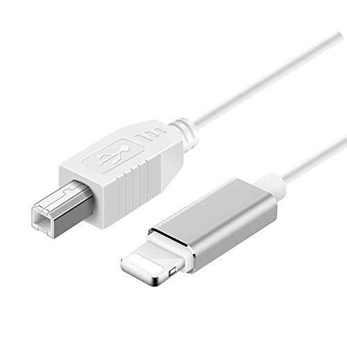 Adaptador de Cable Midi, USB 2.0 Tipo B, Cable de conexión, conversor, Teclado, Interfaz de Audio, micrófono USB, Compatible con iPhone/iPad/iPod (li)