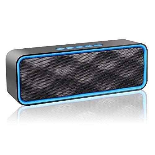 Aigoss Altavoz Bluetooth Portátil Inalámbrico Estereo Exteriores con Audio HD Altavoz de Doble Controlador Integrado, Bluetooth 4.2, Llamadas Manos Libres y TF Tarjeta, Azul Aigoss Altavoz Bluetooth Portátil Inalámbrico Estereo Exteriores con Audio HD Altavoz de Doble Controlador Integrado, Bluetooth 4.2, Llamadas Manos Libres y TF Tarjeta, Azul