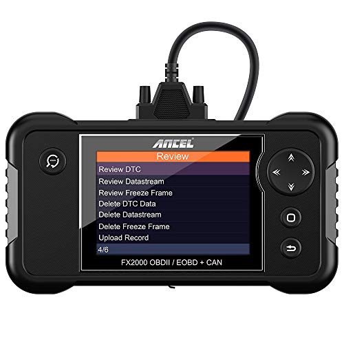 ANCEL FX2000 Escáner OBD2 Auto Multimarca 4 Sistemas Diagnóstico automático Motor/ABS/SRS (Airbag) /Caja de Cambios Automática en Español