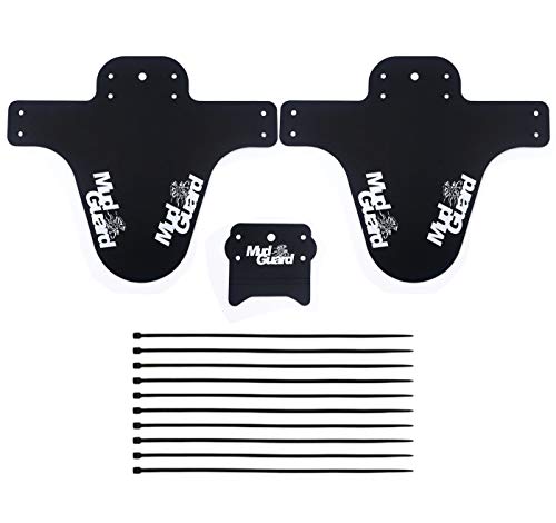 ARTAKA Juego de Guardabarros para Bicicleta de montaña, Guardabarros 3Pcs, Guardabarros Delantero y Trasero, 10 sujetacables para Guardabarros, Guardabarros para de Bicicletas de 16"a 29" Pulgadas ARTAKA Juego de Guardabarros para Bicicleta de montaña, Guardabarros 3Pcs, Guardabarros Delantero y Trasero, 10 sujetacables para Guardabarros, Guardabarros para de Bicicletas de 16"a 29" Pulgadas
