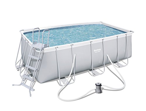 BESTWAY 8321295 Piscina Rectangular Con Depuradora 412x201x122 cm.