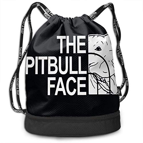 Bolsas de Gimnasia, Bundle Backpacks Gym Drawstring Bags - Casual Women Men School Bag Training Daypack Yoga Pouch, Funny Pitbull