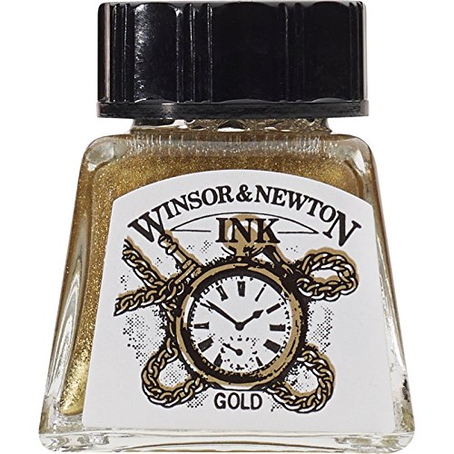 Botellas De Tinta De Winsor & Newton 14ml Oro Botellas De Tinta De Winsor & Newton 14ml Oro