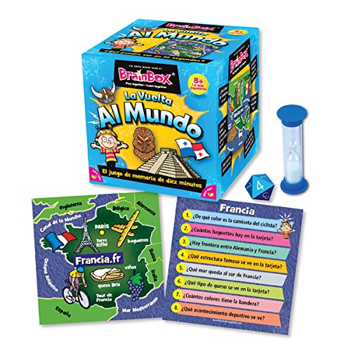 Brain Box Juego de Memoria Al Mundo, Multicolor (Green Board Games 316460A)