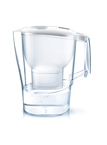 BRITA Aluna – Jarra de Agua Filtrada con 1 cartucho MAXTRA+ – Filtro de agua BRITA que reduce la cal y el cloro – Agua filtrada para un sabor excelente – Filtro de agua color blanco BRITA Aluna – Jarra de Agua Filtrada con 1 cartucho MAXTRA+ – Filtro de agua BRITA que reduce la cal y el cloro – Agua filtrada para un sabor excelente – Filtro de agua color blanco