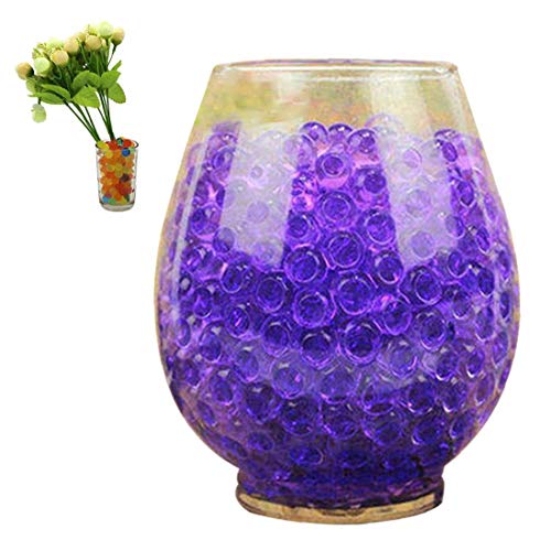 Case&Cover 1000 púrpura Waterweed Flor Jalea cristalina del Fango del Suelo del Gel de la Perla florero Grano de la Bola Decoración