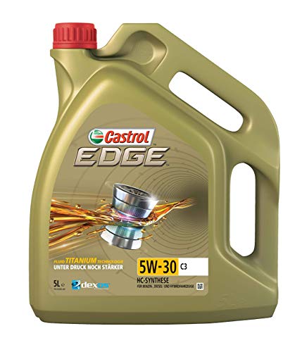 Castrol EDGE - Lubricante con Titanium FST de 5 l, con viscosidad 5W-30 y conforme con la especificación C3 Castrol EDGE - Lubricante con Titanium FST de 5 l, con viscosidad 5W-30 y conforme con la especificación C3