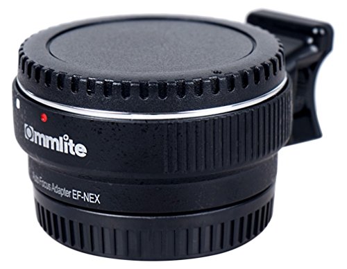 Commlite Auto Enfoque EF-NEX EF-E Adaptador de Montaje de Objetivo con Montura para Canon EF EF-S Objetivo Sony E Monte NEX 3/3N/5N/5R/7/A7 A7R Marco Completo, Color Negro Commlite Auto Enfoque EF-NEX EF-E Adaptador de Montaje de Objetivo con Montura para Canon EF EF-S Objetivo Sony E Monte NEX 3/3N/5N/5R/7/A7 A7R Marco Completo, Color Negro