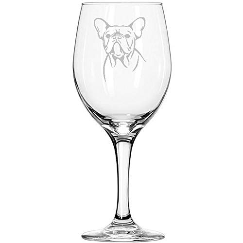Copa de vino de Bulldog francés, disponible sin tallo, para bodas, cumpleaños, fiestas, Navidad, graduación, amantes del vino
