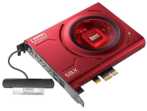 Creative Sound Blaster Z - Tarjeta de sonido interna (micrófono Sound Blaster incluido), Rojo, 24-bits Creative Sound Blaster Z - Tarjeta de sonido interna (micrófono Sound Blaster incluido), Rojo, 24-bits