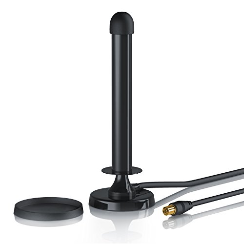 CSL - Antena TDT de Varilla Digital de 30 dB - Potente Antena amplificada TDT con Base magnética Estable - DVB-T TDT DVB-T2 - Gran Potencia de recepción CSL - Antena TDT de Varilla Digital de 30 dB - Potente Antena amplificada TDT con Base magnética Estable - DVB-T TDT DVB-T2 - Gran Potencia de recepción