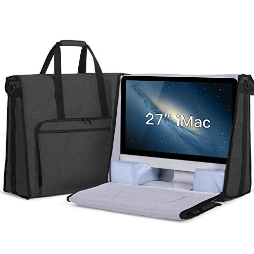 Damero Bolsa para Apple iMac 27 Pulgadas, Organizador para iMac 27", Almacenamiento para iMac 27 Pulgadas y Otros Accesorios, Negro