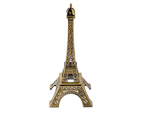 DSstyles Torre Eiffel Modelo Torre Eiffel Estatua Metálica Estatuilla Torre Eiffel para Souvenirs - 32cm