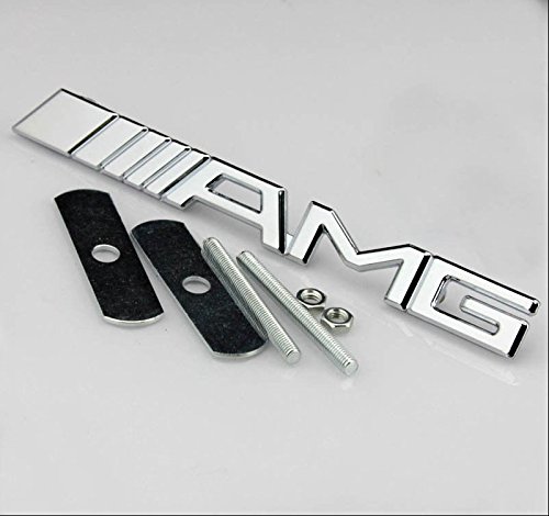 Emblema Insignia AMG Metálico Cromado Parrilla Delantera Mercedes Benz Emblema Insignia AMG Metálico Cromado Parrilla Delantera Mercedes Benz