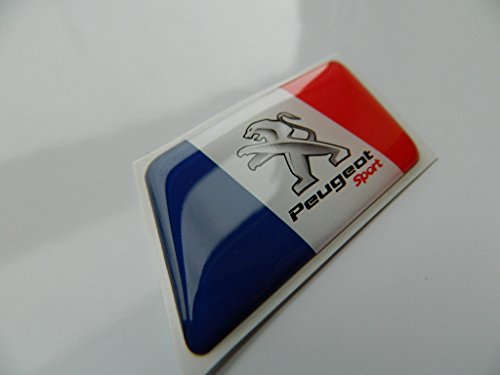 Emblema Sport con bandera francesa para Peugeot 5008, 307, 206, 607