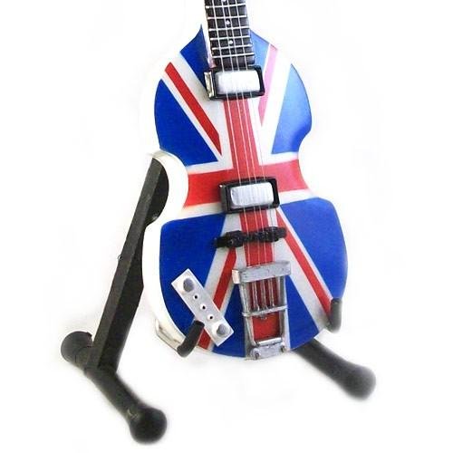 Eurasia1 Paul MC CARTNEY - Réplica HOFNER Bass Union Jack London 2012 - Guitarra en Miniatura Exclusiva