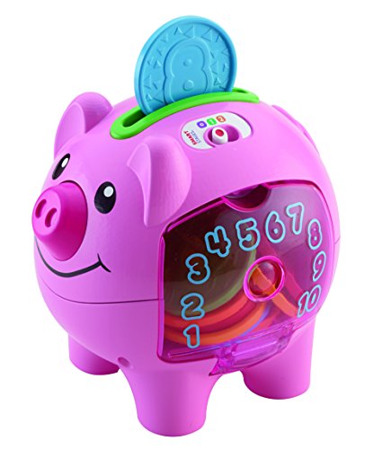 Fisher-Price Smart Stages banco de cerditos, juguete educativo electrónico para bebés con canciones y frases y luces que enseñan contar, números, colores, 6 meses más