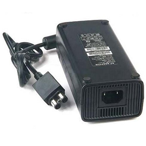 Fuente de Alimentación Adaptador CA 100-245V para X-Box 360 (Cargador de reemplazo Ideal, Fino con luz indicadora LED Enchufe de la UE) - Color: Negro Fuente de Alimentación Adaptador CA 100-245V para X-Box 360 (Cargador de reemplazo Ideal, Fino con luz indicadora LED Enchufe de la UE) - Color: Negro