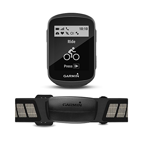 Garmin Edge 130 Pack - Ciclocomputador con GPS (Pantalla de 1.8", autonomía de 15 h, pulsómetro Incluido) Color Negro