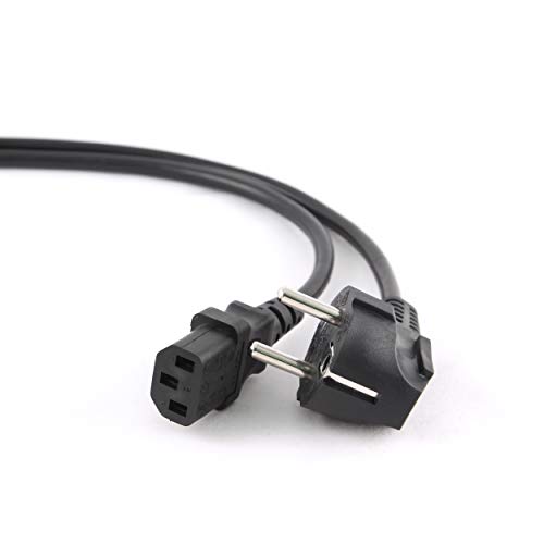 Gembird PC-186-VDE - Cable de alimentación VDE, 1.8m, Color Negro