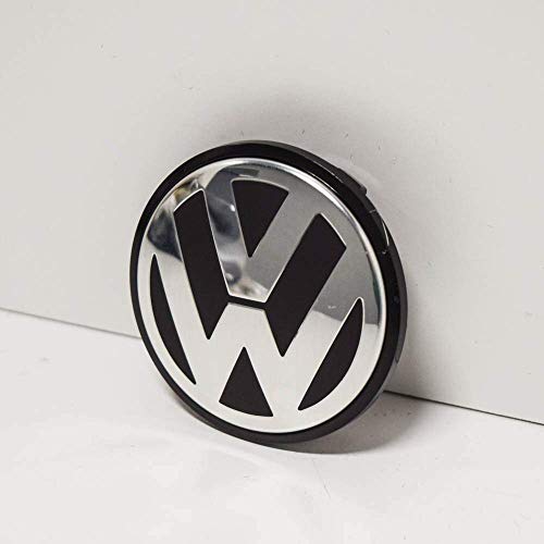 Genuine VW Alloy Wheel Centre Cap Satin Black High Chrome 65mm - 3B7601171 XRW