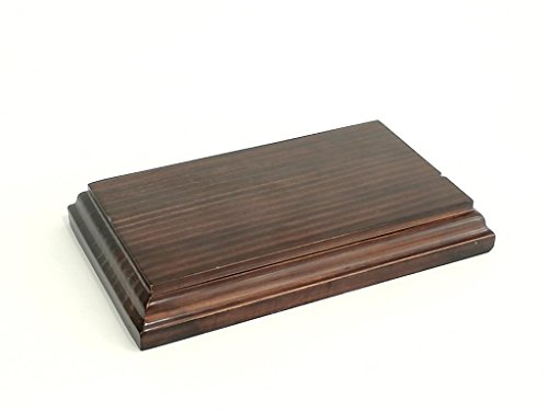 greca Peana Rectangular. Acabado Barniz Nogal Satinado. Madera Maciza. (10 * 17 cms) greca Peana Rectangular. Acabado Barniz Nogal Satinado. Madera Maciza. (10 * 17 cms)