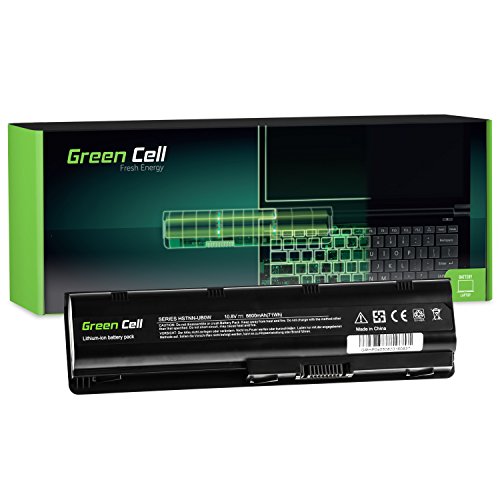 Green Cell® Extended Serie MU06 Batería para HP 250 255 2000 635 650 655 Pavilion G4 G6 G62 G7 Compaq Presario CQ56 CQ62 Ordenador (9 Celdas 6600mAh 10.8V Negro)