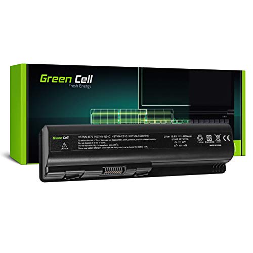 Green Cell® Standard Serie HSTNN-LB72 / HSTNN-IB72 Batería para HP Compaq Presario CQ50 CQ60 CQ61 CQ70 CQ71 Ordenador (6 Celdas 4400mAh 10.8V Negro)