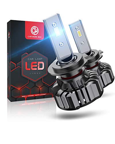 H7 LED 12000LM Bombillas Faros Delanteros para Coches, Kits de Conversión LED 12V, 6000K